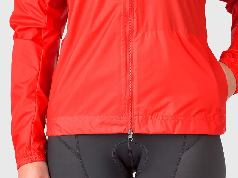 Bontrager Womens Circuit Rain Jacket In Red-2